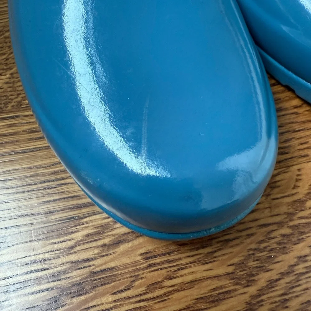 HUNTER Original Chelsea Boots Gloss Blue Rain‎ Waterproof Wellies Rainboots 9